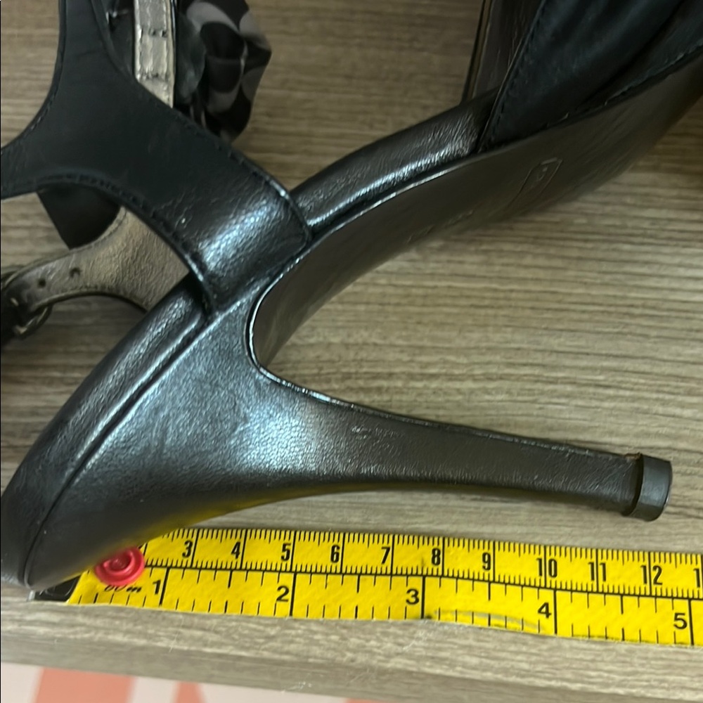 Coach Elegant Black Peep-Toe Heels - Picture 5 of 5